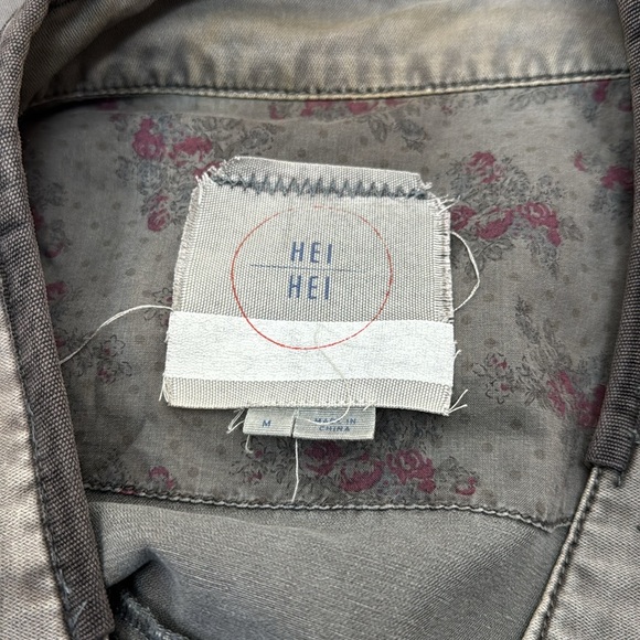 Anthropologie Hei Hei Anorak Utility Military Jacket, Gray, Size Medium - Picture 14 of 16